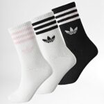 JV7407 ADIDAS CALZINI 3-STRIPES COLORATI CON LOGO - immagine 2