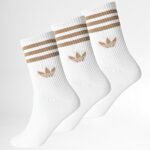 JV7407 ADIDAS CALZINI 3-STRIPES COLORATI CON LOGO